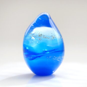 [outlet] ガラスの雫の小さなオブジェ 「Deep Blue Gradation」の画像
