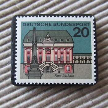 ドイツ　建築切手ブローチ9415の画像