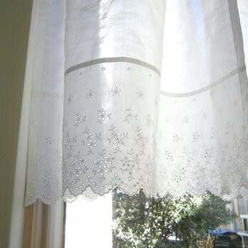 cutwork刺繍×ShirringCotton 小さなcaféstyle