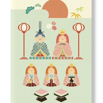 A4ポスター【雛祭／ひなまつり】桃の節句　の画像