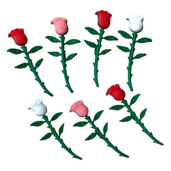 アメリカ ボタンガローア　バラの枝　薔薇　ローズ　B-2866　フラワー　花の画像