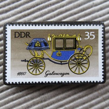 ドイツ　切手ブローチ9451の画像