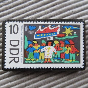 ドイツ　切手ブローチ9455の画像