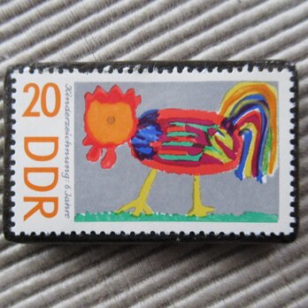 ドイツ　切手ブローチ9458の画像