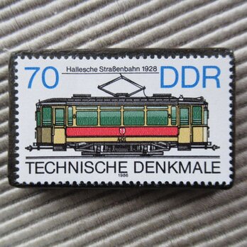 ドイツ　鉄道切手ブローチ9463の画像