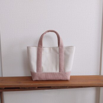 キナリ帆布xサーモンピンクのbagの画像