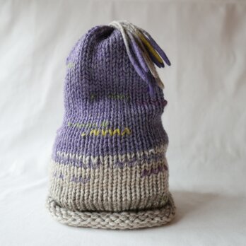 knit cap 「French lavender」の画像