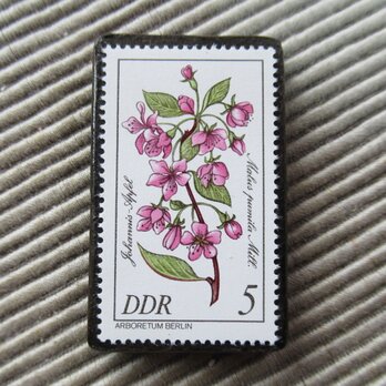 ドイツ　花切手ブローチ9483