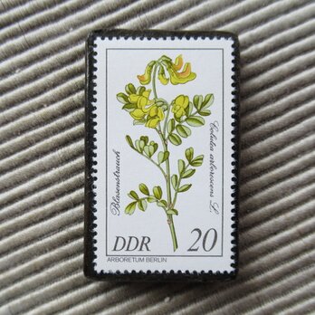 ドイツ　花切手ブローチ9484