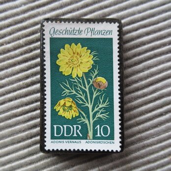 ドイツ　花切手ブローチ9488の画像