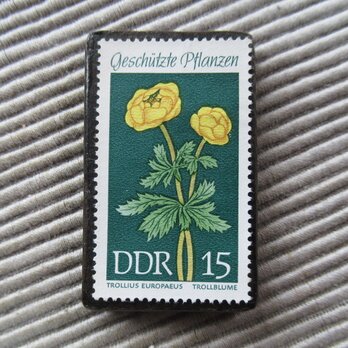 ドイツ　花切手ブローチ9489の画像