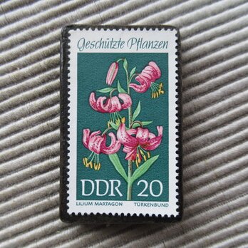 ドイツ　花切手ブローチ9490の画像