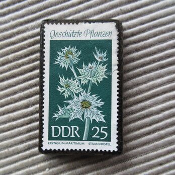 ドイツ　花切手ブローチ9491の画像