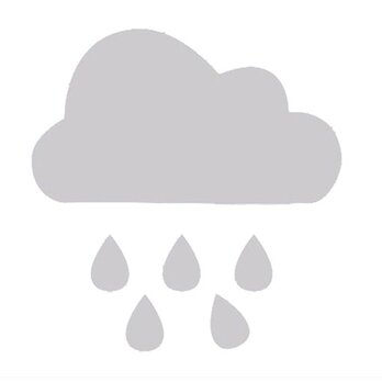 ドイツ リフレクター アップリケ 雨雲 W-0833　くも　レインコート 　安全　交通の画像