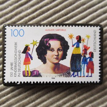 ドイツ　切手ブローチ9502の画像