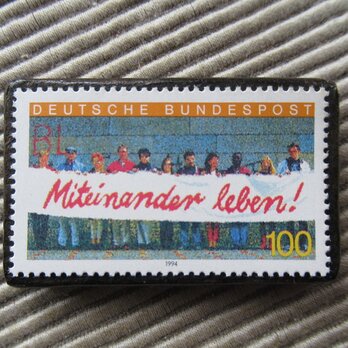 ドイツ　切手ブローチ9504の画像