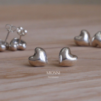 Bliss heart pierce   /  silver925 ハートピアスの画像