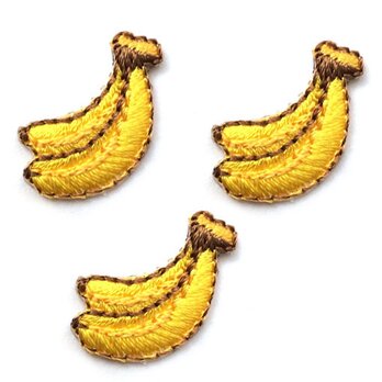 アップリケワッペン バナナ ミニ4枚　W-0793 果物 フルーツ 入園の画像