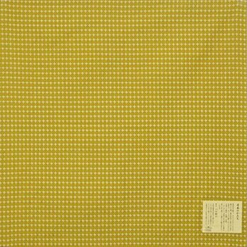 風呂敷　日本のかたち　十字刺子　先染ふろしき　黄　 包み　綿100％　105cm幅の画像