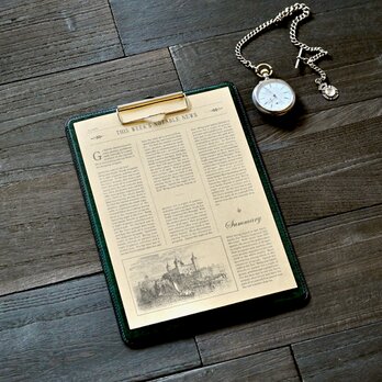 革のクリップボード A4サイズ