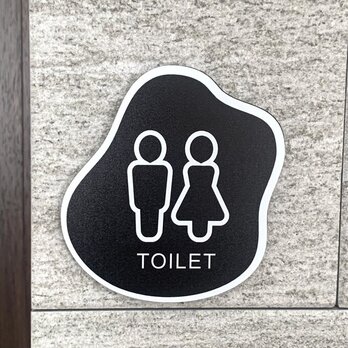 【送料無料】TOILET ホワイトフレームサインプレート トイレ 室名札 部屋名札 扉サイン ドアサイン ルームサイン ROOMの画像