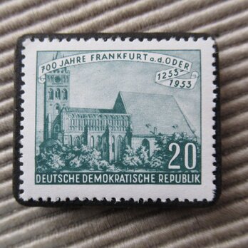 ドイツ　切手ブローチ9532の画像