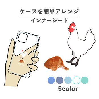 お肉シリーズ 動物 チキン 肉 鶏 鶏肉 インナーシート 推し活 デコ NLFT-BKFM-00sの画像