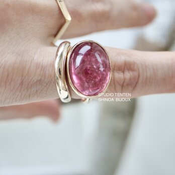 K10[berry風味のpink tourmaline]ringの画像