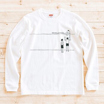 長袖 Tシャツ 『 壁の向こう 』 男女兼用 ロンT