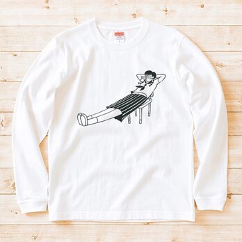 長袖 Tシャツ 『ハナエンピツ』 男女兼用 ロンTの画像