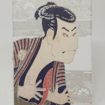 ギルディング和紙葉書　歌舞伎（印刷版）金銀の画像