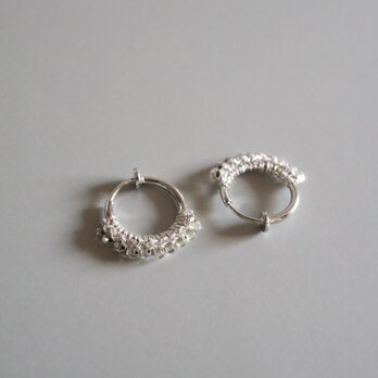 Half moon , Silver vintage pierce earringの画像