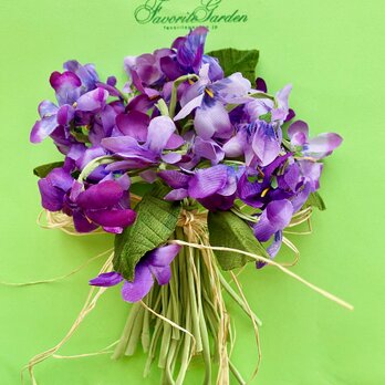 布花 bouquet de fleurs violettesの画像