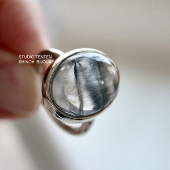 K10WG[ルチルの実]platnum rutile quartz ringの画像