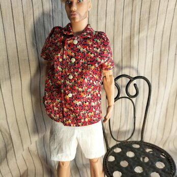 ケン　LOOKS（背丈３１cm）用　アロハシャツとハーフパンツ（８）送込みの画像