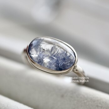 K10WG[深海庭園dumortierite in quartz]ringの画像