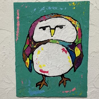 現代アート　owl #1  原画の画像