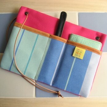 バッグインバッグGrande　ピンク×シーグラス