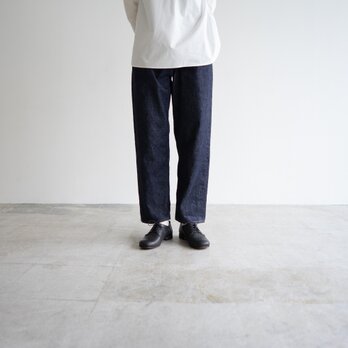 13.5oz.セルヴィッチデニム/ワイドストレート/素材、縫製（岡山県児島）/one washの画像