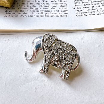 SC68-ヴィンテージブローチ・U.S.A. 1970〜80s　Elephant Pin Broochの画像