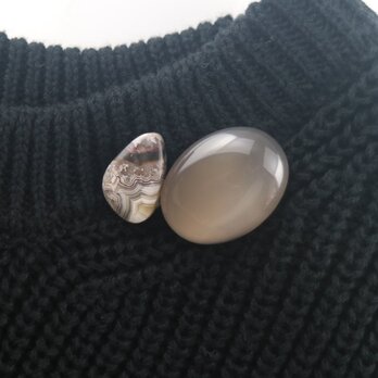 【ラグナレースアゲート】と【グレーオニキス】