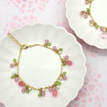 《２色から選べる》さくらのしずくブレスレット