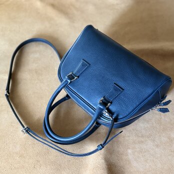 高級イタリアンレザー使用　ボストンバッグ ショルダー付き