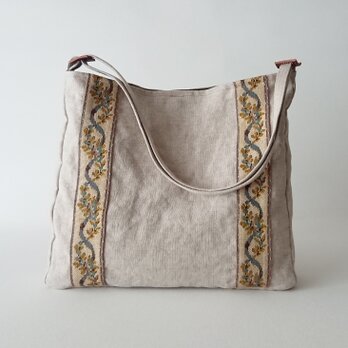 ANTIQUE GOBELIN TAPE SHOULDER BAG [LINEN]の画像