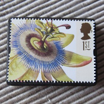 イギリス　切手ブローチ 9564の画像