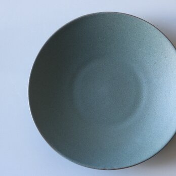 丸皿８寸　ブルーグレーの画像