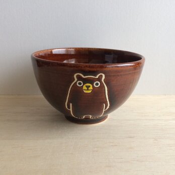 クマの茶碗の画像