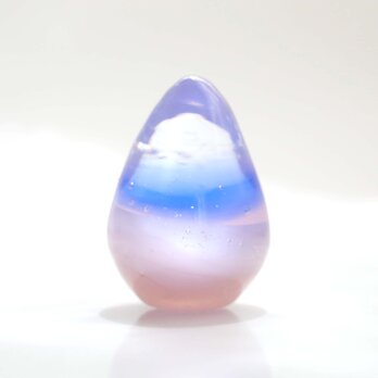 ガラスの雫の小さなオブジェ 「春宵」の画像