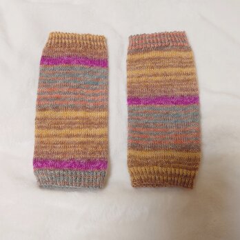 手編み靴下 ショートウォーマー sock yarn 08の画像