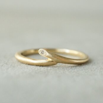 K18 Twig Ring/Wave *の画像